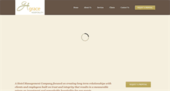 Desktop Screenshot of gracehospitality.com